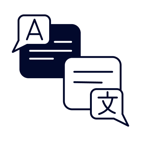 Benefits of our pricing model icon: Communicate in the Language Your Customers Understand 