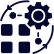 Why to choose our compliance consulting & compliance management tools icon:  
Efficient Process 