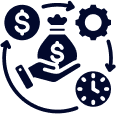 Why to choose our compliance consulting & compliance management tools icon:  
End-to-End Support 